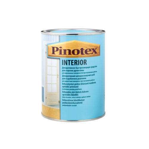Декоративная защита PINOTEX Interior бесцветный для древесины при вн.раб 1л