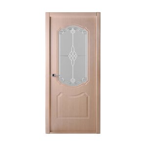 Дверь (Экошпон) Перфекта 20-9 серебристый клён остекленная фьюзинг