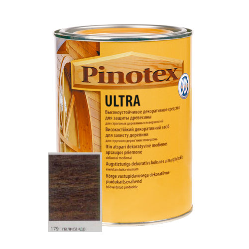 Антисептик Pinotex ULTRA с лаком палисандр для наружных работ 10л