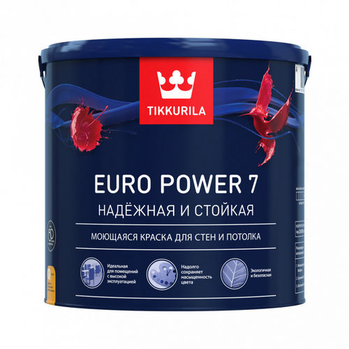Краска ВД Tikkurila Euro POWER 7 А д/внутренних работ 2,7л