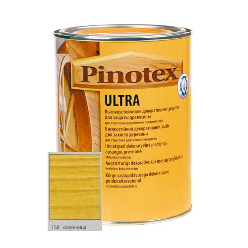 Антисептик Pinotex ULTRA с лаком калужница для наружных работ  1л